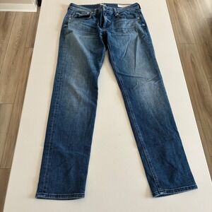 Rag & Bone Dre Low Rise Slim Boyfriend Jeans Sapphire Wash Size 26